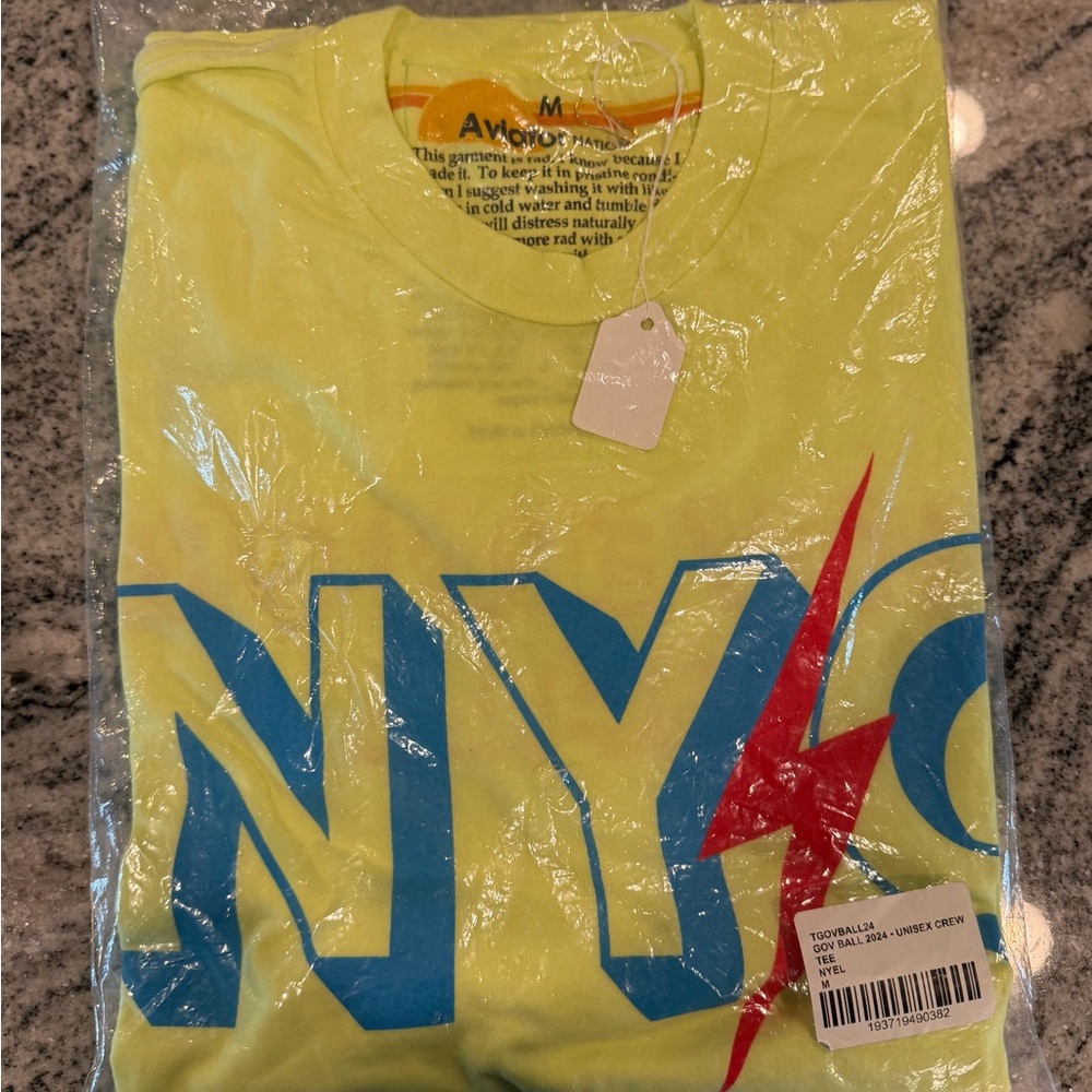 Aviator Nation Yellow Governors Ball NYC tee